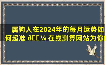 属狗人在2024年的每月运势如何超准 🌼 在线测算网站为你解答